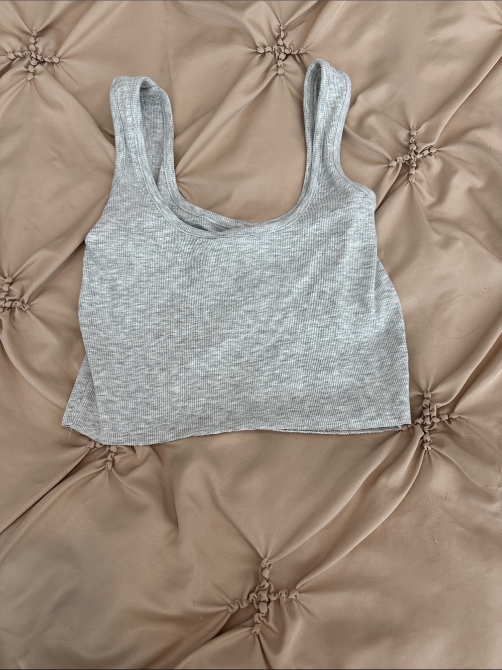 Cotton On Light Gray Ribbed Tank Top - Picture 2 of 2